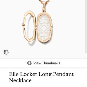 Kendra Scott Elle locket necklace with 5 stones
